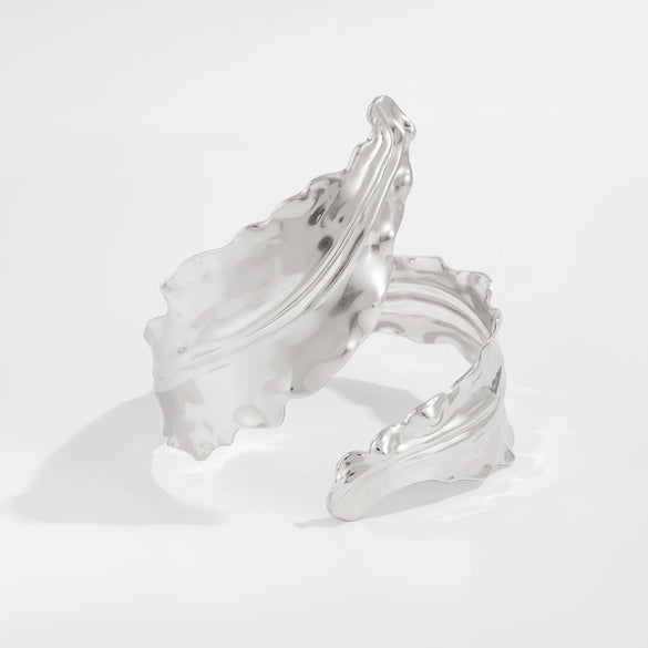 Smart Leaf Winding Bracelet Liquid Metal Electroplating Design