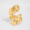 Smart Leaf Winding Bracelet Liquid Metal Electroplating Design