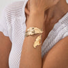 Smart Leaf Winding Bracelet Liquid Metal Electroplating Design