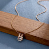 Smart Necklace Women's Titanium Steel Copper Pendant With Antlers Animals Zodiac Pattern Ochain And Diamond Design