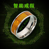 Smart Ring Nfc Smart Jewelry Titanium Steel With Letters Numbers Text Epoxy Treatment Unisex