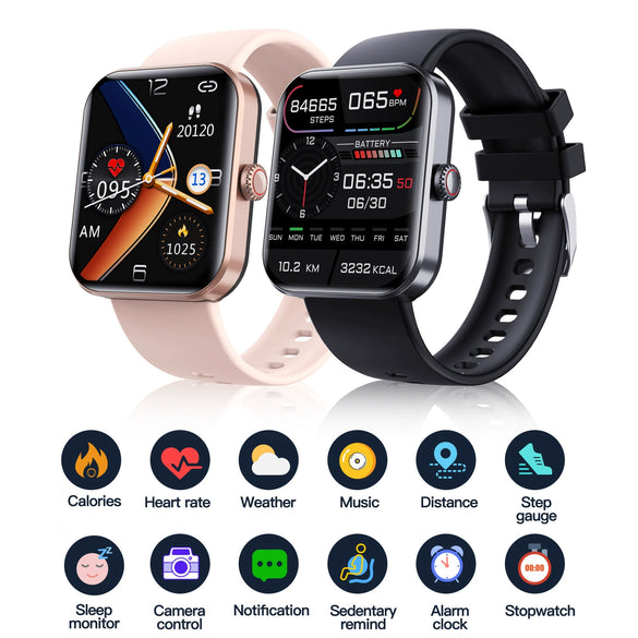 Smart Watch Aluminum Alloy Environmentally Friendly Silicone Square Health Sports Daily Waterproof Blood Oxygen Detection