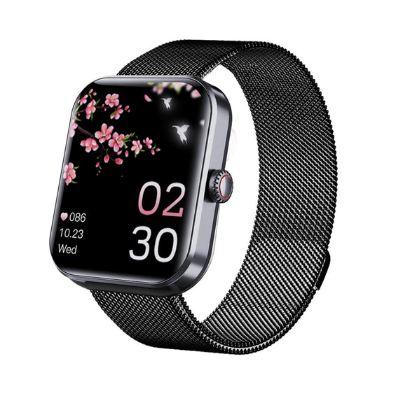 Smart Watch Aluminum Alloy Environmentally Friendly Silicone Square Health Sports Daily Waterproof Blood Oxygen Detection