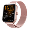 Smart Watch Aluminum Alloy Square Dial Sporty Style Silicone Strap Bluetooth Touch Screen Blood Oxygen Monitoring
