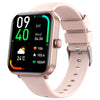 Smart Watch Aluminum Alloy Square Dial Sporty Style Silicone Strap Bluetooth Touch Screen Blood Oxygen Monitoring