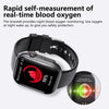 Smart Watch Health Monitoring Sports Watch With Environmental Silicone Strap Square Dial And Magnetic Attraction Charging