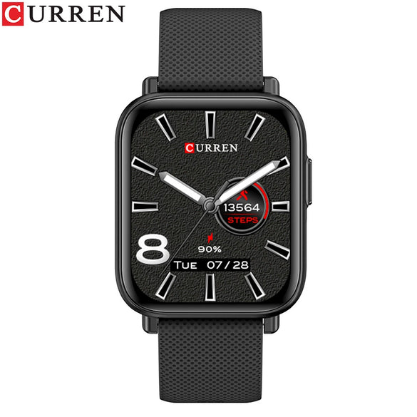 Smart Watch Metal Silicone Stainless Steel Sports Square Round Waterproof