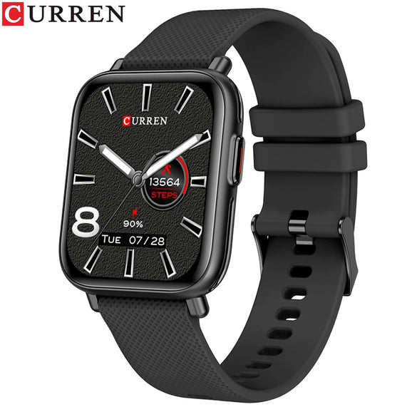 Smart Watch Metal Silicone Stainless Steel Sports Square Round Waterproof