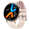 Smart Watch Silicone Wrist Strap Sporty Round Dial Bluetooth Touch Screen Heart Rate Sleep Blood Oxygen Etc Function