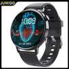 Smart Watch Silicone Wrist Strap Sporty Round Dial Bluetooth Touch Screen Heart Rate Sleep Blood Oxygen Etc Function