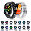 Smart Watch Silicone Wrist Strap Sporty Style Square Dial Blood Oxygen Test Multiexercise Modes Noninvasive Blood Sugar Siri Voice Dialing Touch Operation Compatible With Ios