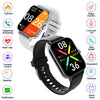 Smart Watch Silicone Wrist Strap Sporty Style Square Dial Blood Oxygen Test Multiexercise Modes Noninvasive Blood Sugar Siri Voice Dialing Touch Operation Compatible With Ios