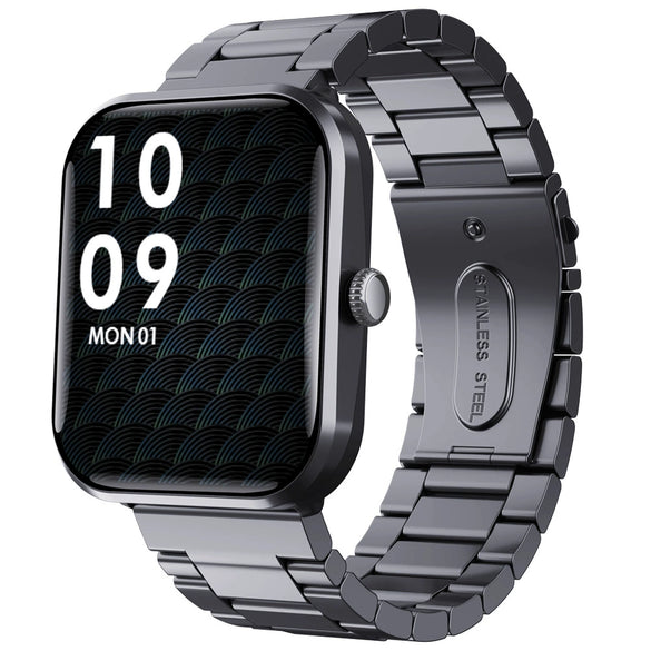 Smart Watch Silicone Wristband Square Dial Bluetooth Blood Oxygen Detection Heart Rate Blood Pressure