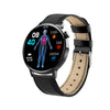 Smart Watch Third Generation Blood Glucose True Blood Oxygen Stress Test Call Exercise Body Temperature Hrv Silicone Wristband Round Dial Sporty Style