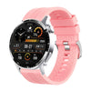 Smart Watch Titanium Alloy Case Silicone Wrist Strap Round Dial Multifunctional Sports Bluetooth Call Blood Pressure Heart Rate Blood Oxygen Monitoring