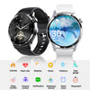 Smart Watch Titanium Alloy Case Silicone Wrist Strap Round Dial Multifunctional Sports Bluetooth Call Blood Pressure Heart Rate Blood Oxygen Monitoring