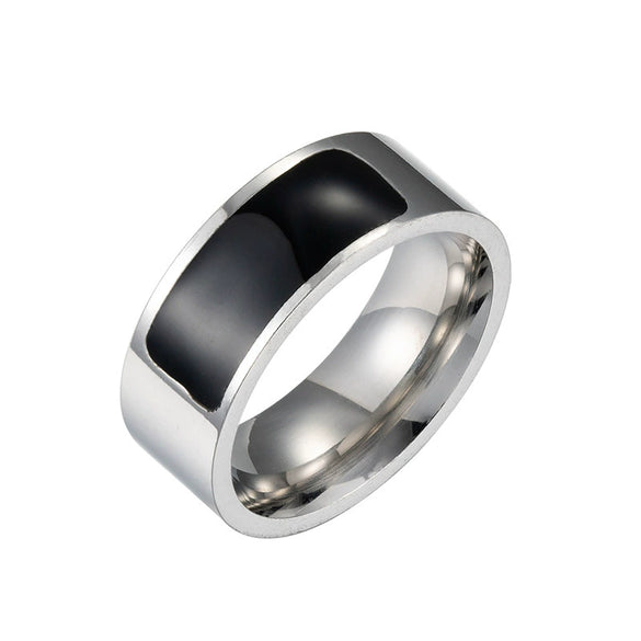 Smart Wearable Jewelry Titanium Steel Geometric Sculpture Unisex Ring