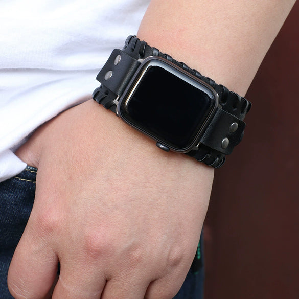Smartwatch Strap Genuine Cow Leather For Apple Iwatch