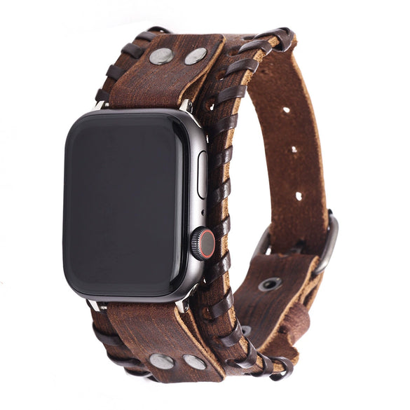 Smartwatch Strap Genuine Cow Leather For Apple Iwatch