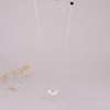 Heart Titanium Steel Inlaid Shell Inlaid Gold Necklace