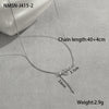 Snake Element Titanium Steel And Stainless Steel Necklace With Diamond Snake Tassel Pendant Electroplated Jewelry