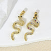 Snake Jewelry Accessories Copper Gold Plated Microinlay Animals Zodiac Style For Women