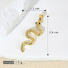 Snake Jewelry Accessories Copper Gold Plated Microinlay Animals Zodiac Style For Women