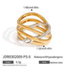 Snake Ring Stainless Steel Animal Geometric Electroplating Women's Jewelry