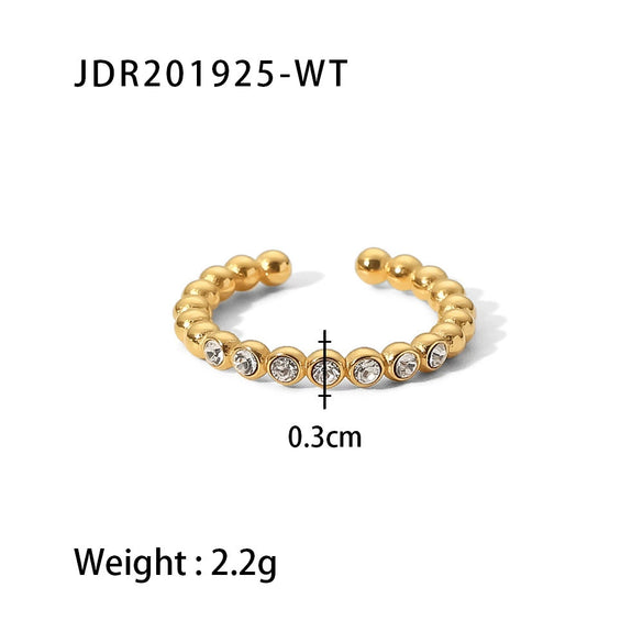 Snake Ring Stainless Steel Animal Geometric Electroplating Women's Jewelry