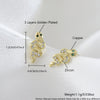 Snakeshaped Copper Earrings For Women With Electroplating Animal Pattern Light Luxury Style