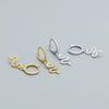 Snakeshaped S925 Silver Electroplated Diamondembedded Women's Earrings