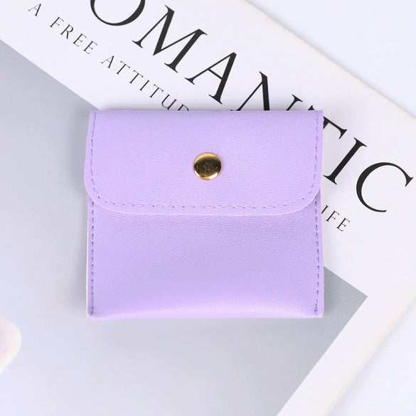 Snap Bag Velvet Jewelry Packaging Hidden Buckle Storage Bag Doublesided Fabric Bag