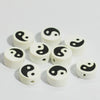 Soft Clay Beads Black White Bagua Pattern Diy Loose Beads For Bracelet Mobile Phone Chain Pendant Accessories Paint Treatment Wholesale
