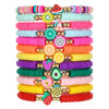 Soft Clay Fruit Geometric Handmade Women's Bracelet Set Jewelry