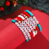 Soft Pottery Beaded Bracelet Polymer Clay Christmas Minimalist Style Women's Jewelry