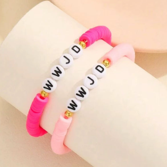 Soft Pottery Bracelet Geometric Pattern Handmade Unisex