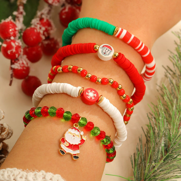 Soft Pottery Bracelet Handmade Geometric Style Unisex