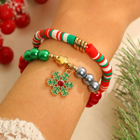 Soft Pottery Bracelet Handmade Geometric Style Unisex