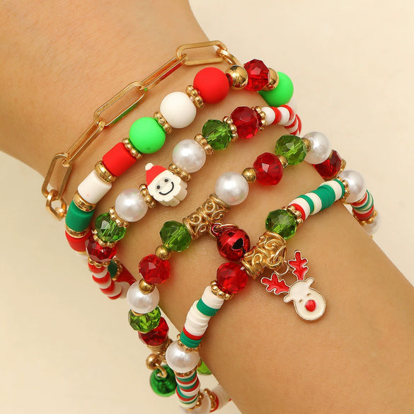 Soft Pottery Bracelet Handmade Geometric Style Unisex