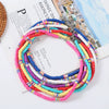 Soft Pottery Round Necklace For Women Handwoven Geometric Style