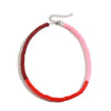 Soft Pottery Round Necklace For Women Handwoven Geometric Style