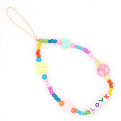 Soft  Smile Face Geometric Short Mobile Phone Lanyard Wholesale Nihaojewelry