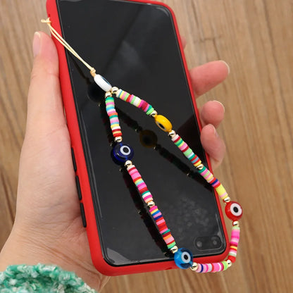 Soft  Smile Face Geometric Short Mobile Phone Lanyard Wholesale Nihaojewelry