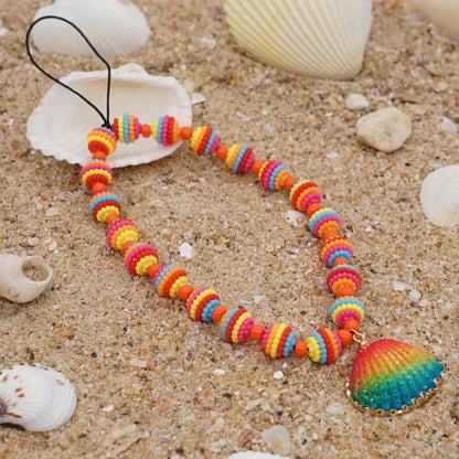 Soft  Smile Face Geometric Short Mobile Phone Lanyard Wholesale Nihaojewelry