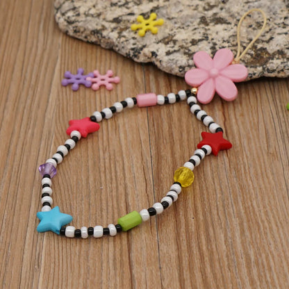 Soft  Smile Face Geometric Short Mobile Phone Lanyard Wholesale Nihaojewelry