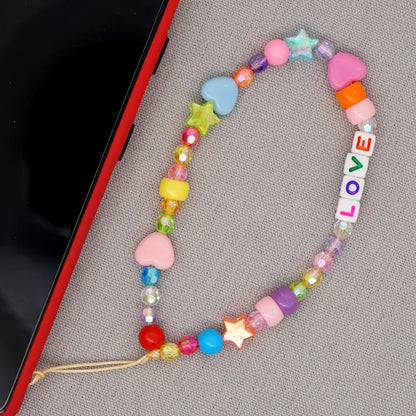 Soft  Smile Face Geometric Short Mobile Phone Lanyard Wholesale Nihaojewelry