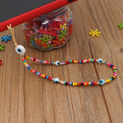 Soft  Smile Face Geometric Short Mobile Phone Lanyard Wholesale Nihaojewelry