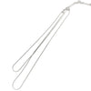 Soft Snake Bone Chain Strip Double Layer Stacked Simple Niche Design Clavicle Chain For Women Alloy Material With Geometric Pattern And Electroplating