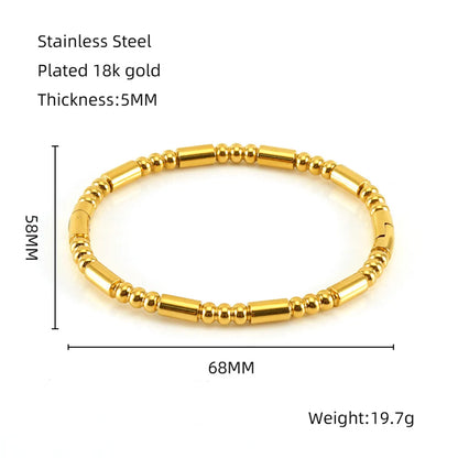 Solid Color 304 Stainless Steel Bangle In Bulk