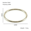 Solid Color 304 Stainless Steel Bangle In Bulk
